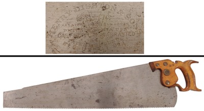 Henry Disston & Son, Philadelphia, Pennsylvania, No. 7: Early 7 Point Crosscut Saw