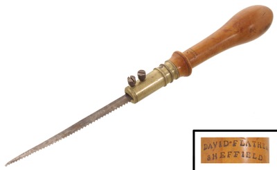 David Flather, Sheffield, England: Extra Clean B'wood Hdl. "Pad" Saw