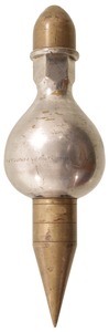 Unmarked: Massive Nickel Plate Plumb Bob