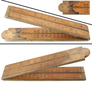 A. Stanley & Company, New Britain, Connecticut, No. 82: Rare Early Maker Board Meas. Rule