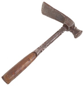 Unmarked: Spectacular 18th C. Comb. Hammer & Adze