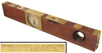 Edward Helb, Railroad, Pennsylvania: Patent Inclinometer Level