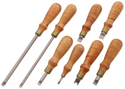 Lie-Nielsen Tool Works, Warren, Maine: Set Of Eight Unused Screwdrivers