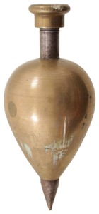 Unmarked: Massive "Turnip" Form Plumb Bob
