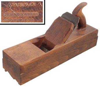 J.M. Taber, New Bedford, Massachusetts: Handled Cornice Molding Plane