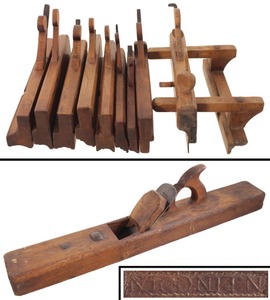 Assorted Makers: Lot Of 18th C. Form Woodworking Planes