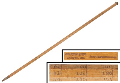Stanley Rule & Level, No. 48 1/2: Early Log Measure Cane Rule
