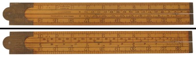 Stanley Rule & Level, No. 4: Two Foot/Four Fold Folding Rule