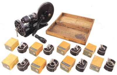 Stanley Rule & Level, No. 77: Hand Crank Dowel Machine