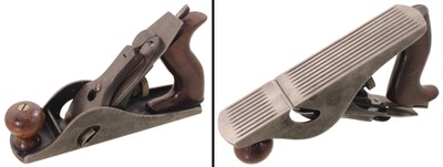 Stanley Rule & Level, No. 10 1/2 C: Rare Corrugated Sole Bench Rabbet Plane