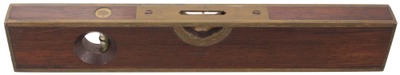 Stratton Brothers, Greenfield, Massachusetts, No. 10: Twelve-Inch Rosewood Plumb & Level