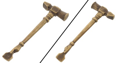 Unmarked: Unus. Solid Brass Hammer