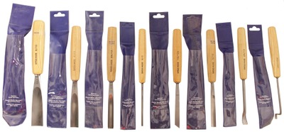 Pfeil Swiss Made, Langenthal, Switzerland: Wkg. Set Of Eight Clean Carving Tool