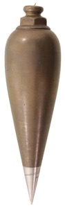 Unmarked: Early Brass Body Plumb Bob