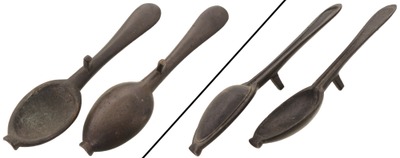 Unmarked: Early Brass Mold For Pewter Spoons