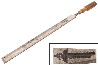 Hearnshaw Brothers, Sheffield, England: Massive 1 1/2" Pattern Mkrs. Gouge