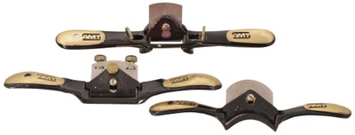 American Machine & Tool Company, Royersford, Pennsylvania: Three Brass Body Spec. Purp. Spoke Shave