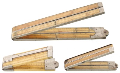 Unmarked: Three Well Used Folding Rules