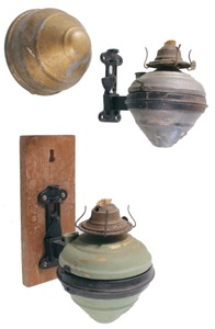 New York Central System: Three Early Kerosene Railroad Lamps