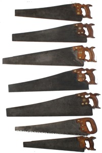Henry Disston & Sons, Philadelphia, Pennsylvania: Four Clean & Usable Hand Saws