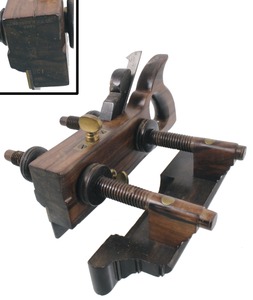 Sandusky Tool Company, Sandusky, Ohio, No. 136: Handled Macassar Ebony Plow Plane