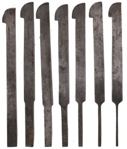 American Company: Partial Set Of 7 Plow Planeutting Irons