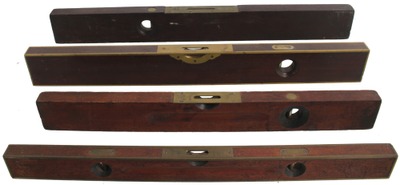 Assorted Makers: Lot Of Four Clean Spirit Levels