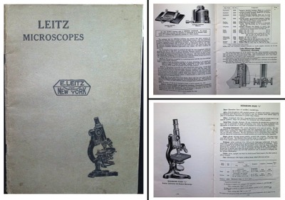 Ernst Leitz, New York, New York, No. III-3: Leitz Microscopes Catalogue