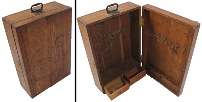 Hammacher Schlemmer & Company, New York, New York: Hinge Door Oak Tool Chest