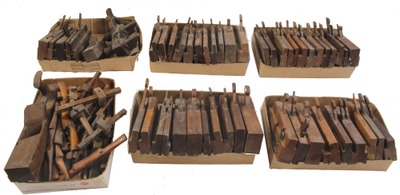 Assorted Makers: Untouched Lot Of Early Molding Planes