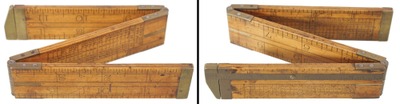 John Rabone & Sons, Birmingham, England: Ironmonger's Three Fold Folding Rule
