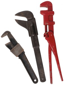 Assorted Makers: Lot Of Three Unusual Wrenches
