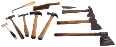 Assorted Makers: Lot Of Assorted Hatchets Hammers
