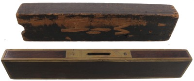 Stratton Brothers, Greenfield, Massachusetts, No. 10: 12" Rosewood Plumb & Level