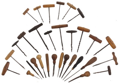 Assorted Makers: Lot Of Asst. Gimlets And Engraving Tools