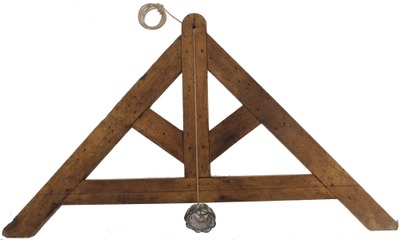 Unmarked: Early Wooden Plumb Level