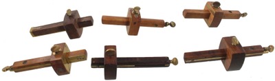 Assorted Makers: Six Exotic Wood Marking Gauges