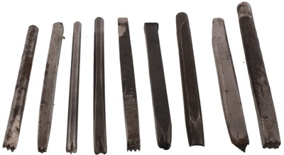 Assorted Makers: Wkg. Set Of Nine Jeweler's Punches