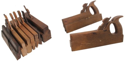 Assorted Makers: Wkg. Set Of Nine Clean Molding Planes