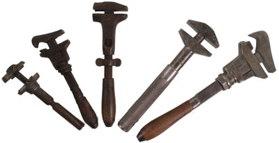 Assorted Makers: Five Multiple Jaw Wrench