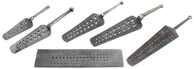 Assorted Makers: Lot Of Early Thread Chasing Tools