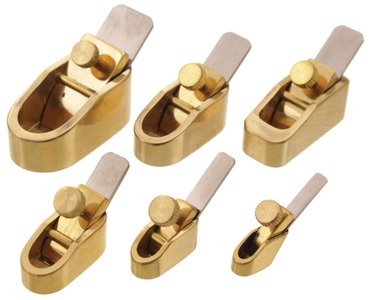 Unmarked: Six Unused Cast Brass Planes