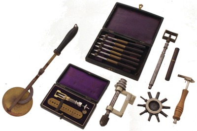 Assorted Makers: Lot Of Asst. Early Watch & Clock Tools