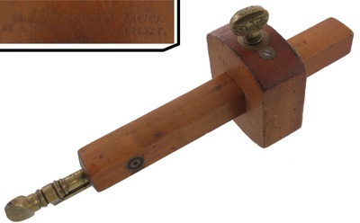 S.A. Jones & Company, Hartford, Connecticut: Boxwood Mortise & Marking Gauge