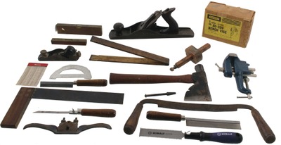 Assorted Makers: Lot Of Clean & Usabl Woodworking Tools