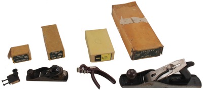 Stanley Rule & Level: Four Original Box Woodworking Tools