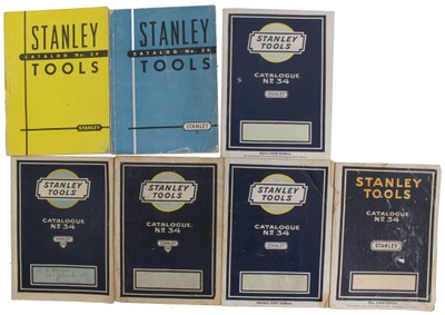Stanley Rule & Level, No. 34: Lot Of Seven General Line Catalogues