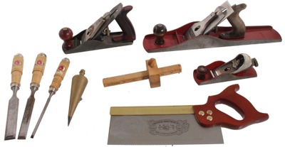 Assorted Makers: Lot Of Clean & Usabl Woodworking Tools