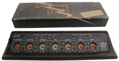 Lightning Adding Machine Company, Los Angeles, California: Stylus Operated Calculator