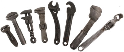 Assorted Makers: Lot Of Assorted Adjustable Wrenches